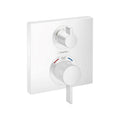 HANSGROHE 15714701 Ecostat Square Thermostatic Trim with Volume Control and Diverter - Matte White