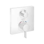 HANSGROHE 15714701 Ecostat Square Thermostatic Trim with Volume Control and Diverter - Matte White