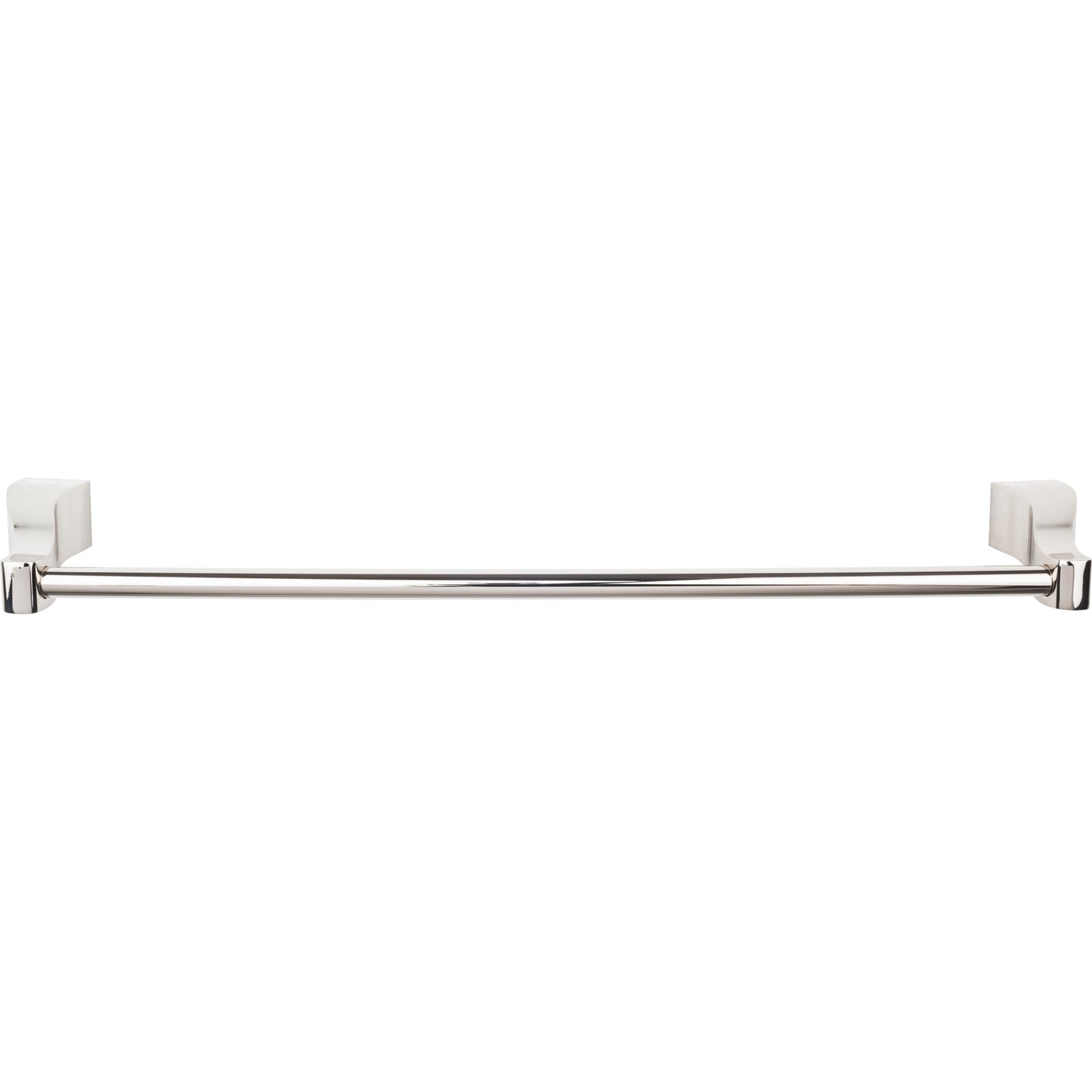 TOP KNOBS AQ10PN Aqua Single 31 1/4" Wall Mounted Towel Bar - Polished Nickel