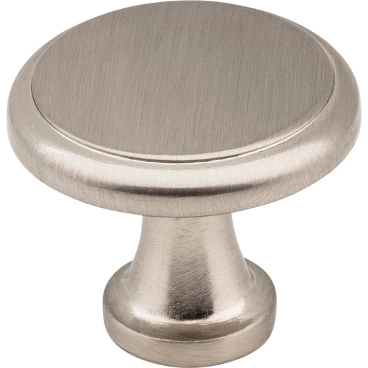 ELEMENTS 3970-SN Kenner 1-3/16" Diameter Mushroom Knob - Satin Nickel