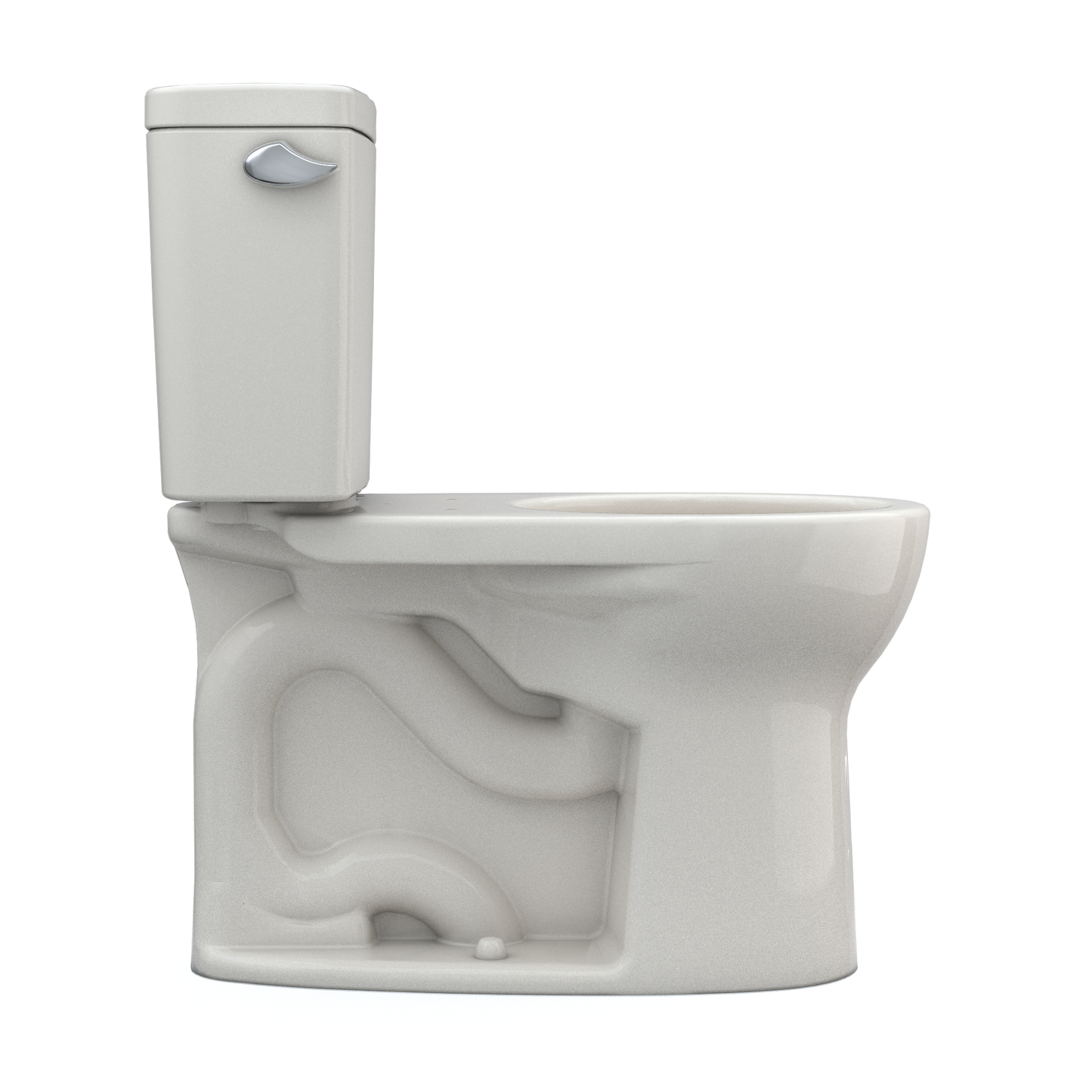 TOTO CST775CEFG#12 Drake Two-Piece Round 1.28 GPF Universal Height TORNADO FLUSH Toilet with CEFIONTECT , Sedona Beige