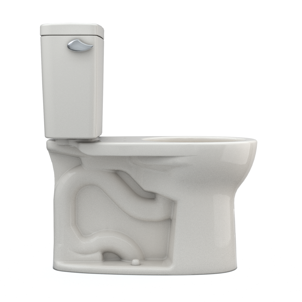 TOTO CST775CEFG#12 Drake Two-Piece Round 1.28 Gpf Universal Height Tornado Flush Toilet With Cefiontect - Sedona Beige