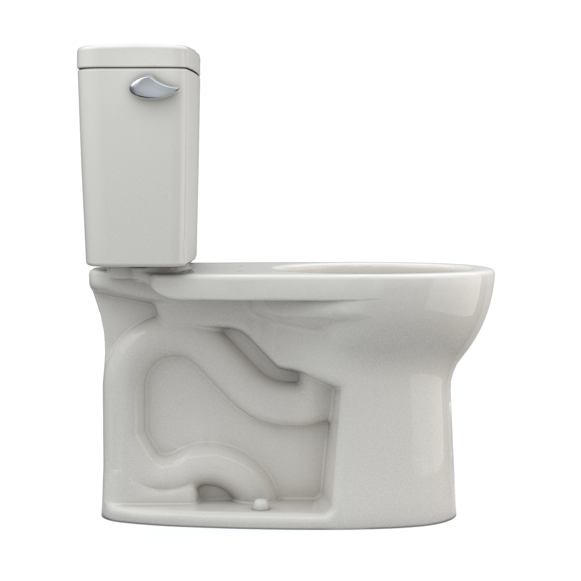 TOTO CST775CEFG#12 Drake Two-Piece Round 1.28 Gpf Universal Height Tornado Flush Toilet With Cefiontect - Sedona Beige