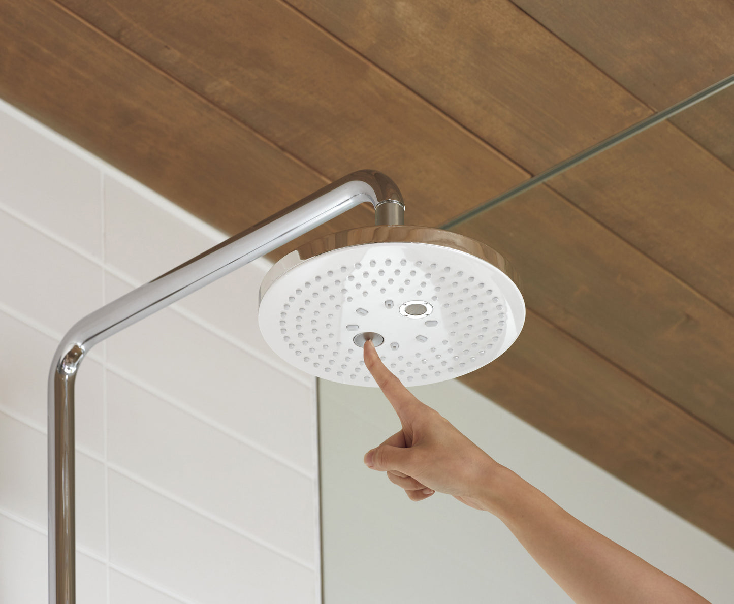 TOTO TBW02004U1#CP G Series 2.5 GPM Multifunction 8.5 inch Square Showerhead with COMFORT WAVE and WARM SPA , Polished Chrome