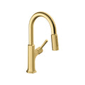 HANSGROHE 04853250 Locarno Prep Kitchen Faucet, 2-Spray Pull-Down, 1.75 GPM - Brushed Gold Optic