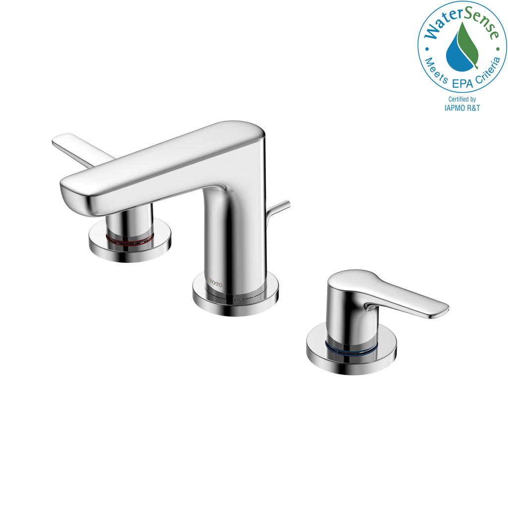 TOTO TLG03201U#CP Gs Series 1.2 Gpm Two Handle Widespread Bathroom Sink Faucet With Drain Assembly - Polished Chrome