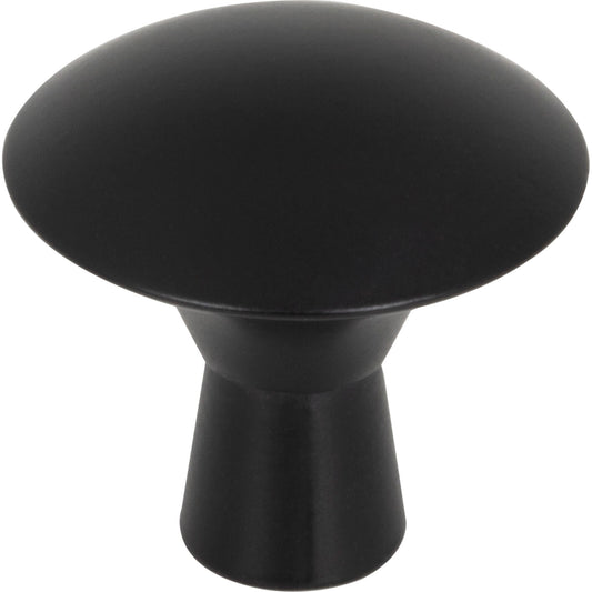 ELEMENTS 988MB Zachary 1-1/16" Diameter Mushroom Knob - Matte Black