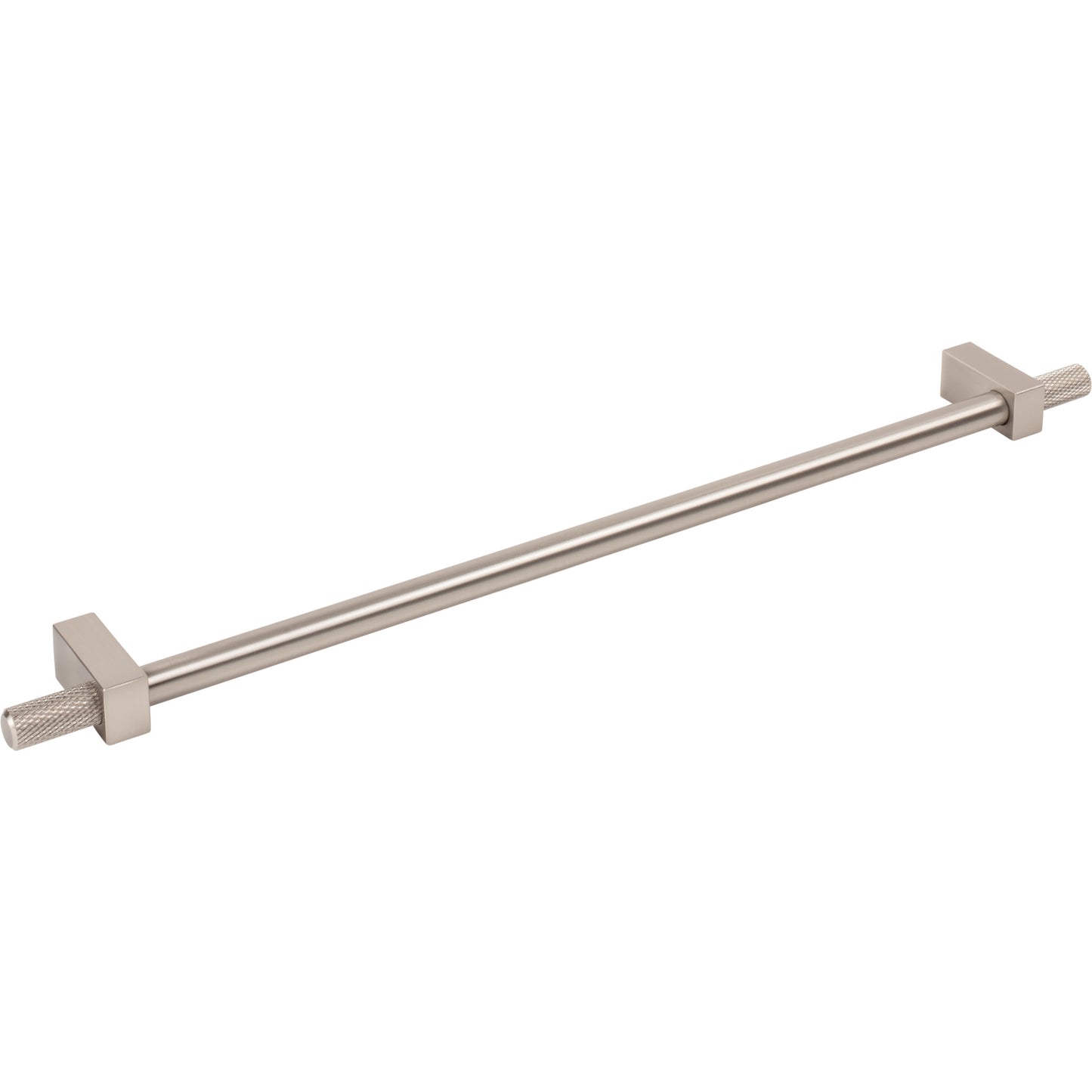 JEFFREY ALEXANDER 698-305SN Larkin Knurled Ends 305 mm Center-to-Center Bar Pull - Satin Nickel