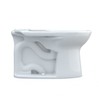 TOTO C776CEFG#01 Drake Elongated Universal Height Tornado Flush Toilet Bowl With Cefiontect - Cotton White