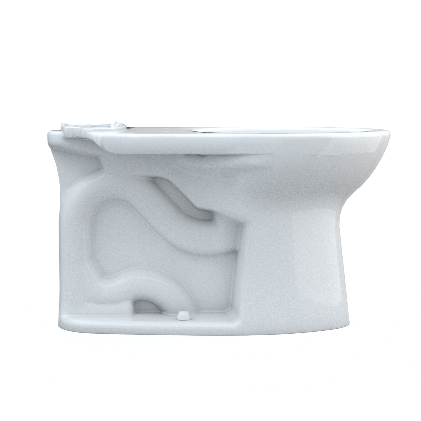 TOTO C776CEFG.10#01 Drake Elongated Universal Height Tornado Flush Toilet Bowl With 10 Inch Rough-In And Cefiontect - Cotton White