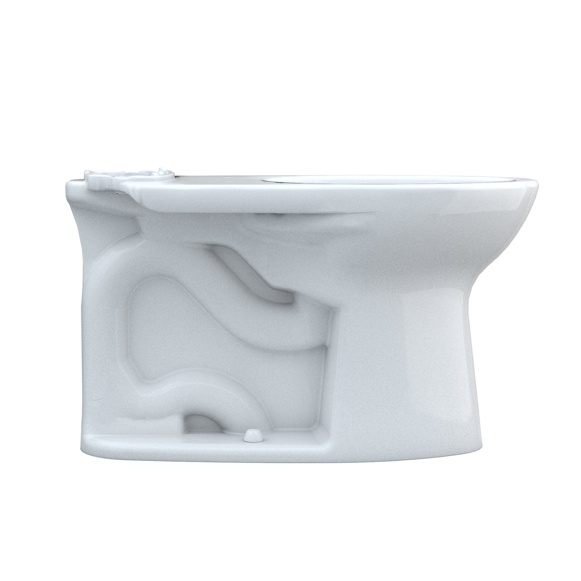 TOTO C776CEFG.10#01 Drake Elongated Universal Height Tornado Flush Toilet Bowl With 10 Inch Rough-In And Cefiontect - Cotton White
