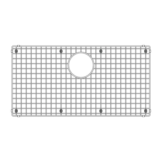 BLANCO 231599 Precision Stainless Steel Bottom Grid for Precision Super Single Sinks