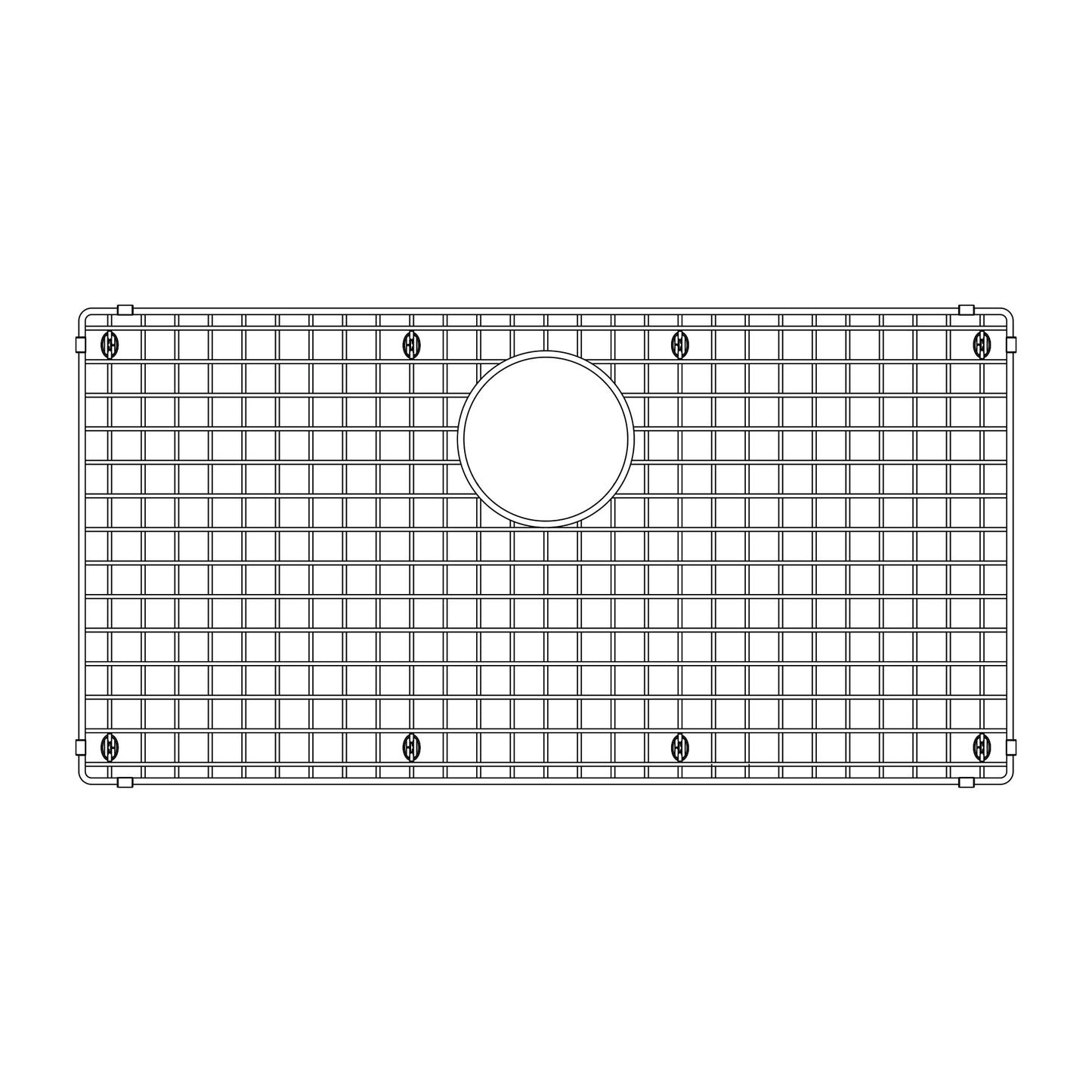 BLANCO 235968 Quatrus Stainless Steel Sink Grid for Quatrus 32" Single Bowl Sinks in Stainless Steel