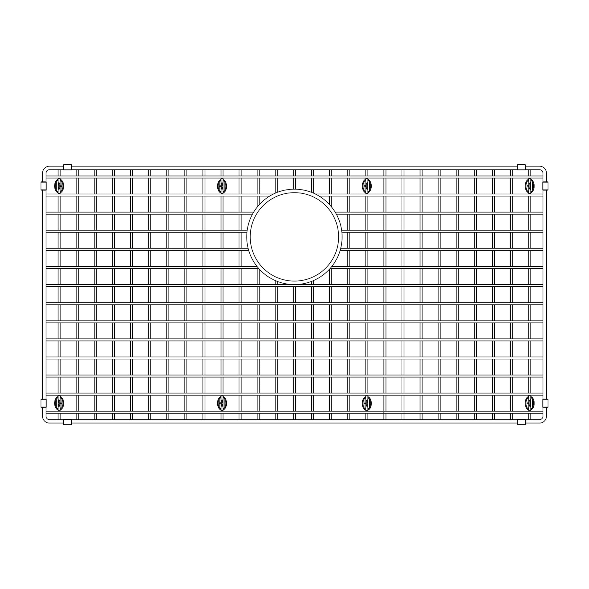 BLANCO 235968 Quatrus Stainless Steel Sink Grid for Quatrus 32" Single Bowl Sinks in Stainless Steel