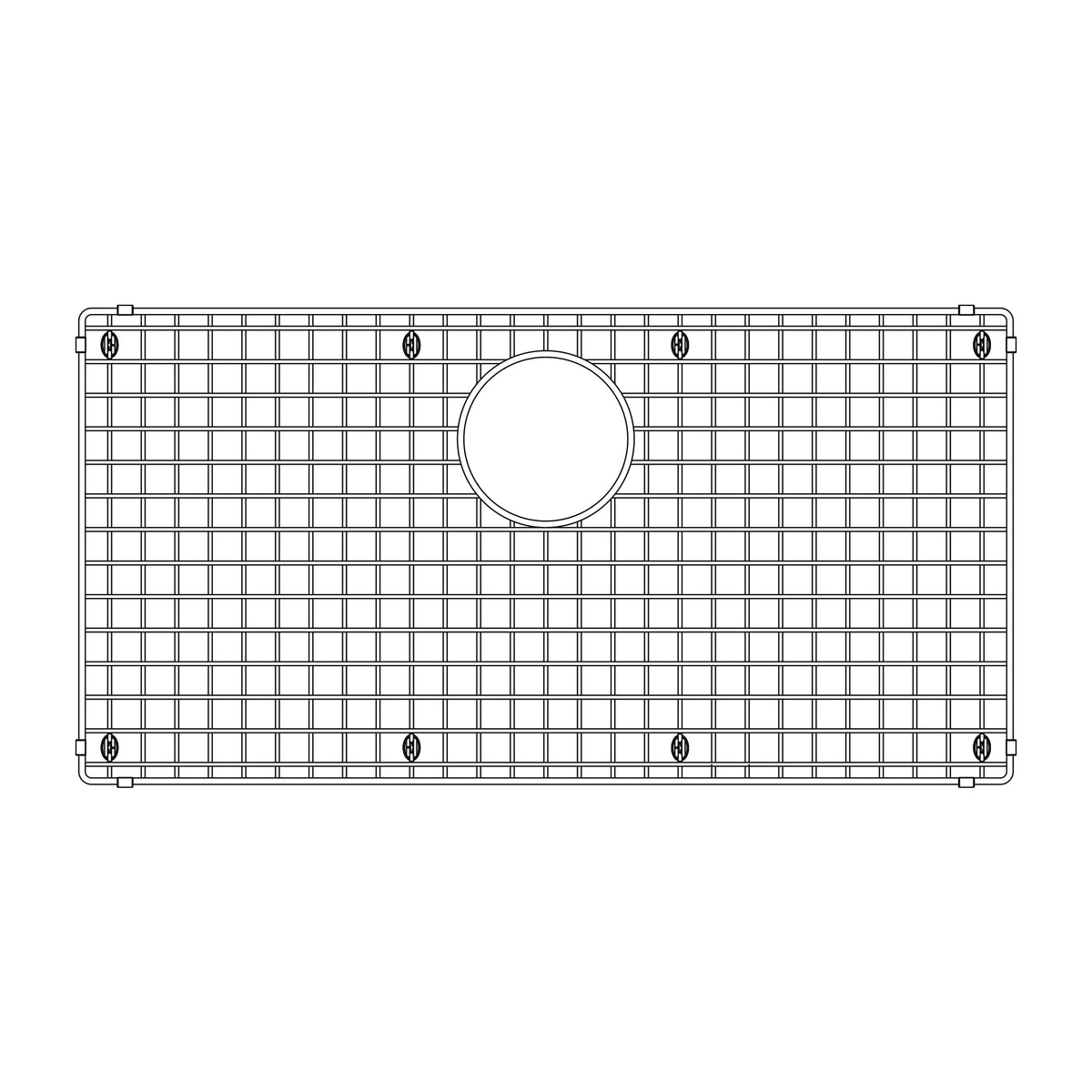 BLANCO 235968 Quatrus Stainless Steel Sink Grid for Quatrus 32" Single Bowl Sinks in Stainless Steel