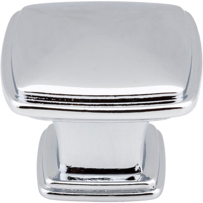 JEFFREY ALEXANDER 1091PC Milan 1 1-1/4" Length Square Knob - Polished Chrome