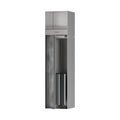 HANSGROHE 56062800 XtraStoris Rock Recessed Toilet Brush Holder with Toilet Paper Holder & Tileable Door - Brushed Stainless Steel