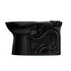 TOTO C776CEF#51 Drake Elongated Universal Height Universal Height Tornado Flush Toilet Bowl - Ebony