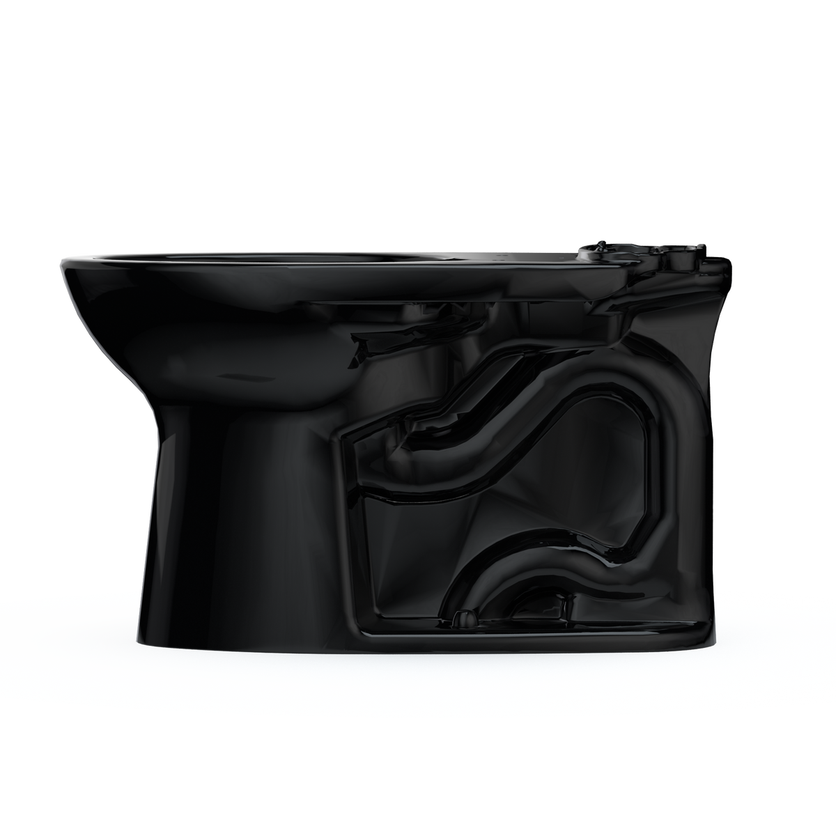 TOTO C776CEF#51 Drake Elongated Universal Height Universal Height Tornado Flush Toilet Bowl - Ebony