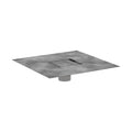 HANSGROHE 56133001 RainDrain Rock Point Drain Set 4"x 4" Trim with Rough - Nature Stone