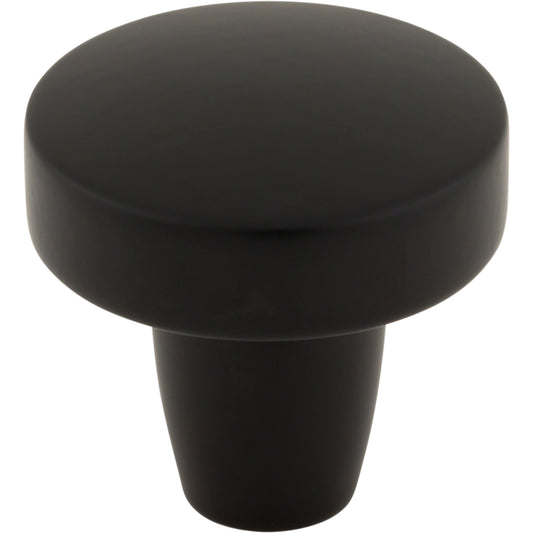 TOP KNOBS TK3130BLK Florham 1 1/4" Diameter Round Knob - Flat Black