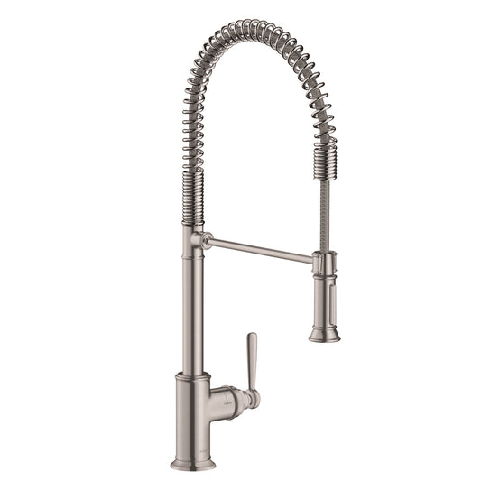 AXOR 16582801 Montreux Semi-Pro Kitchen Faucet 2-Spray, 1.75 GPM - Stainless Steel Optic