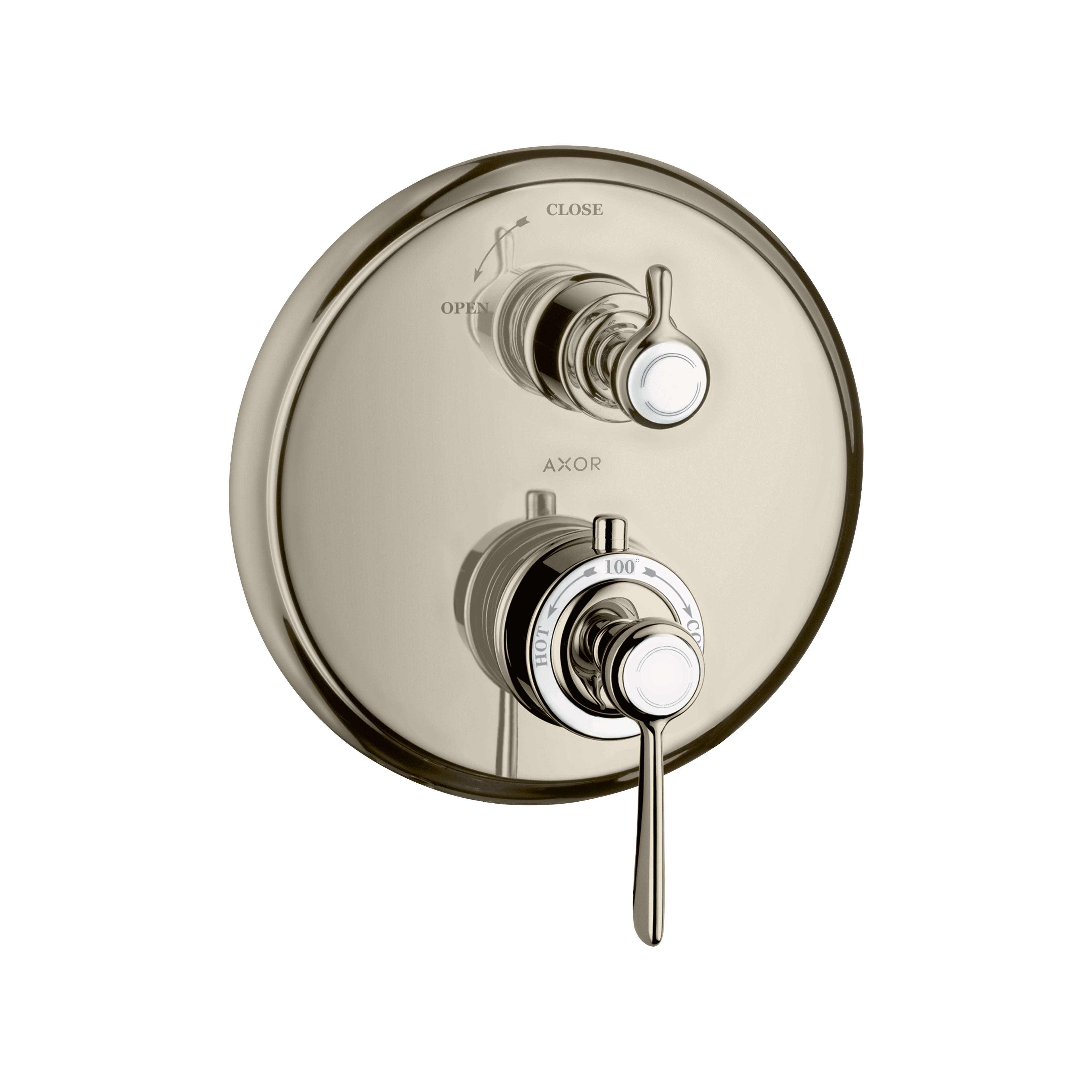 AXOR 16801831 Montreux Thermostatic Trim with Volume Control - Polished Nickel