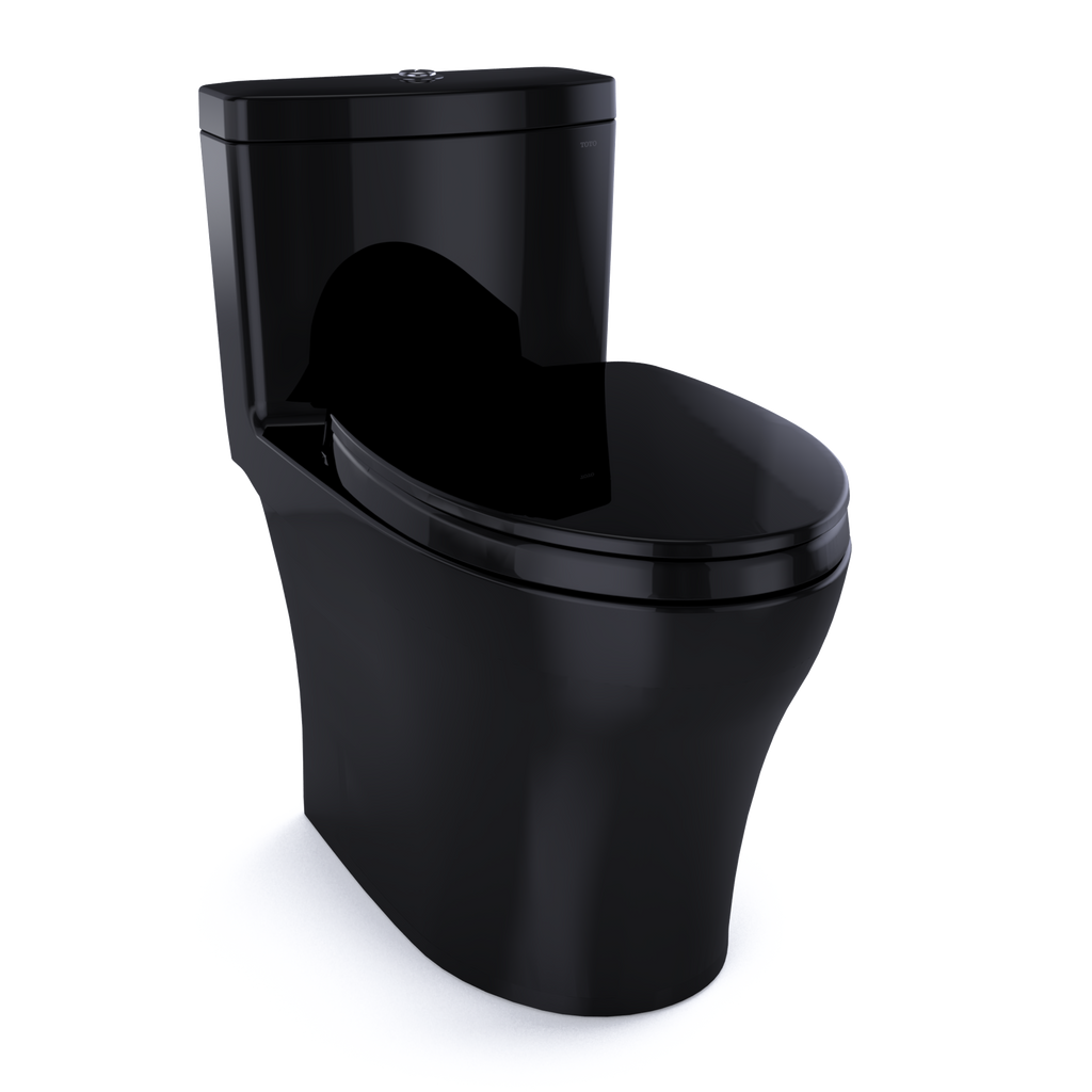 TOTO MS646124CEMFN#51 Aquia Iv One-Piece Elongated Dual Flush 1.28 And 0.9 Gpf Universal Height - Ebony