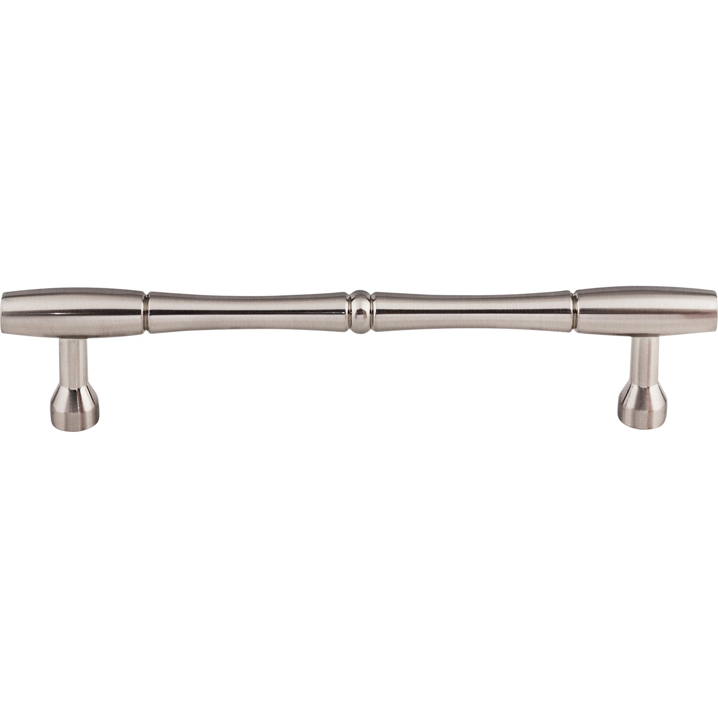 TOP KNOBS M723-7 Nouveau Bamboo 7" Center to Center Bar Pull - Brushed Satin Nickel