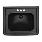 TOTO LPT530.4N#51 Promenade 27-1/2" X 22-1/4" Rectangular Pedestal Bathroom Sink For 4 Inch Center Faucets - Ebony