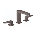 HANSGROHE 32516341 Metropol Widespread Faucet 110 with Lever Handles and Pop-Up Drain, 1.2 GPM - Brushed Black Chrome