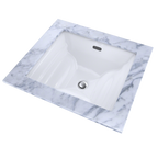 TOTO LT626G#01 Aimes Rectangular Undermount Bathroom Sink with CEFIONTECT , Cotton White