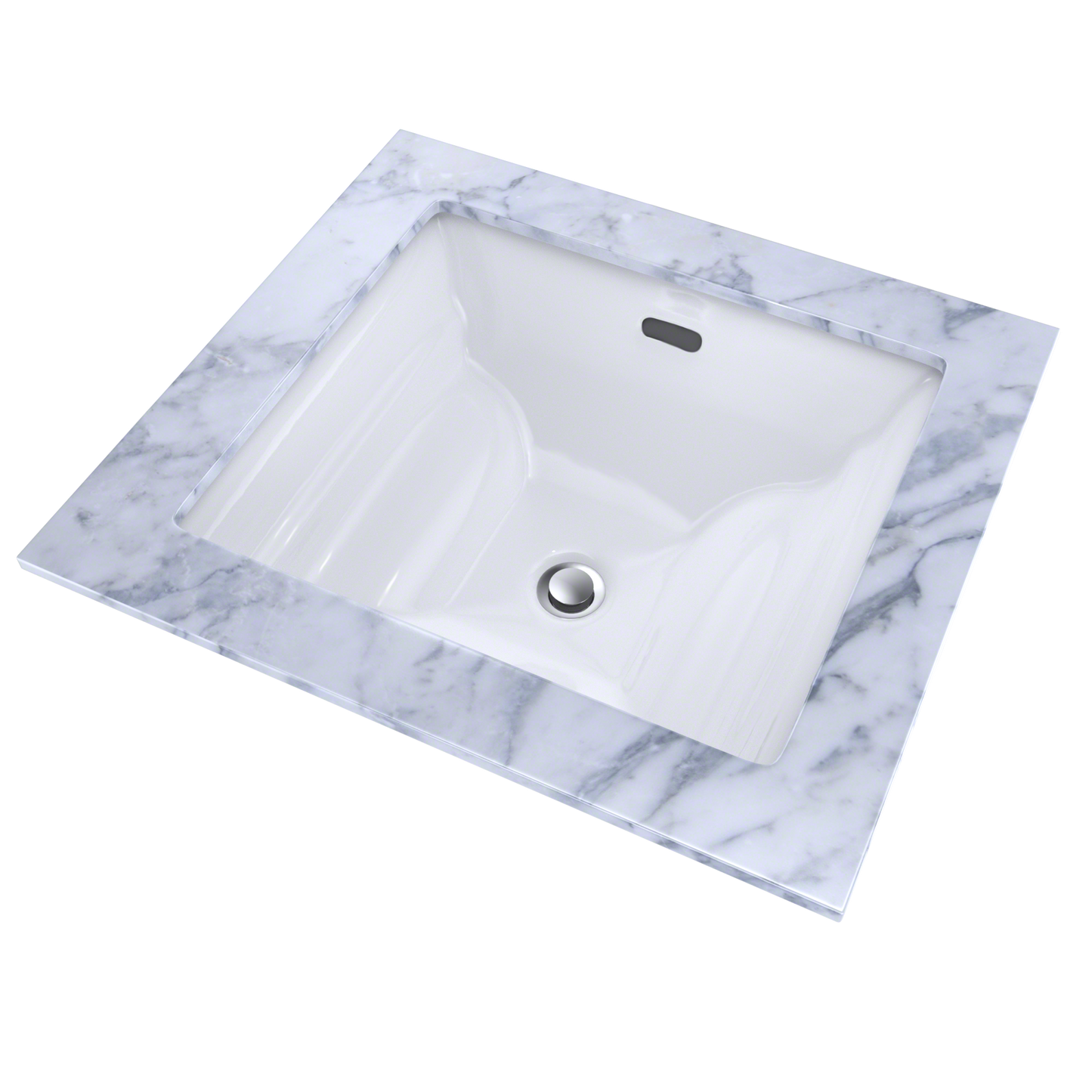 TOTO LT626G#01 Aimes Rectangular Undermount Bathroom Sink with CEFIONTECT , Cotton White