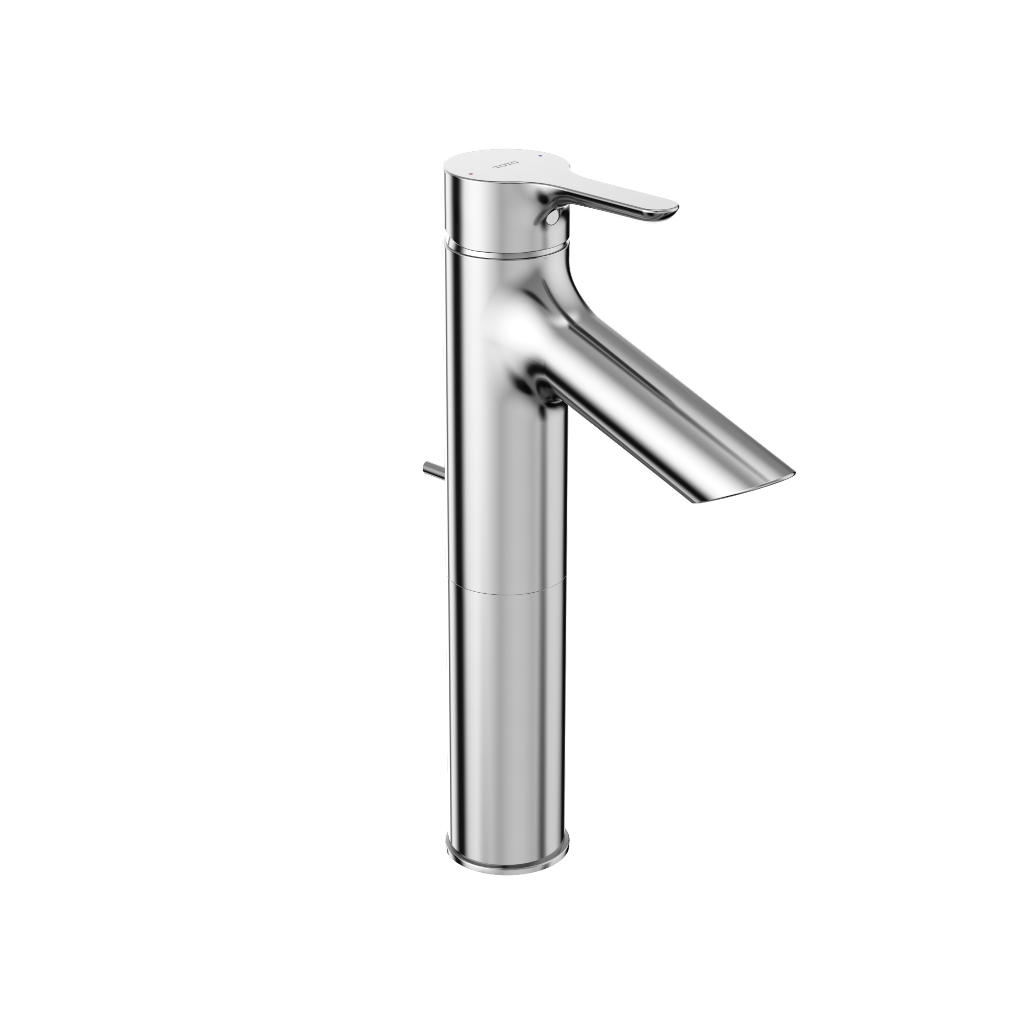 TOTO TLS01304U#CP Tls01304U#Cp Lb Series 1.2 Gpm Single Handle Bathroom Faucet For Semi-Vessel Sink With Drain Assembly - Polished Chrome