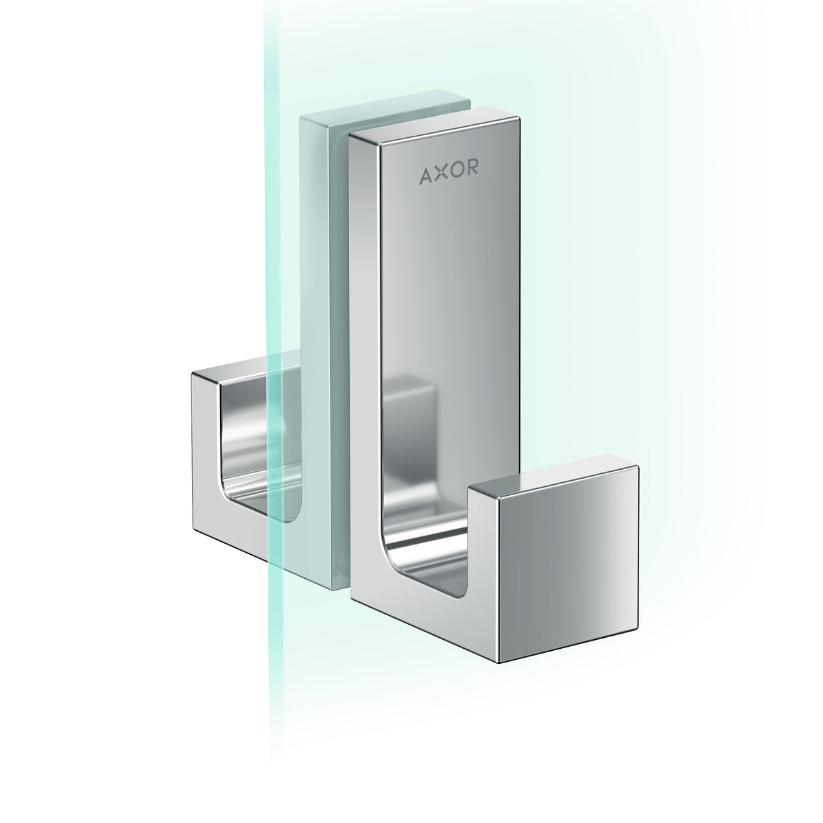 AXOR 42639000 Universal Rectangular Shower Door Handle - Chrome