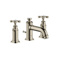 AXOR 16536831 Montreux Widespread Faucet 30 with Cross Handles and Pop-Up Drain, 1.2 GPM - Polished Nickel