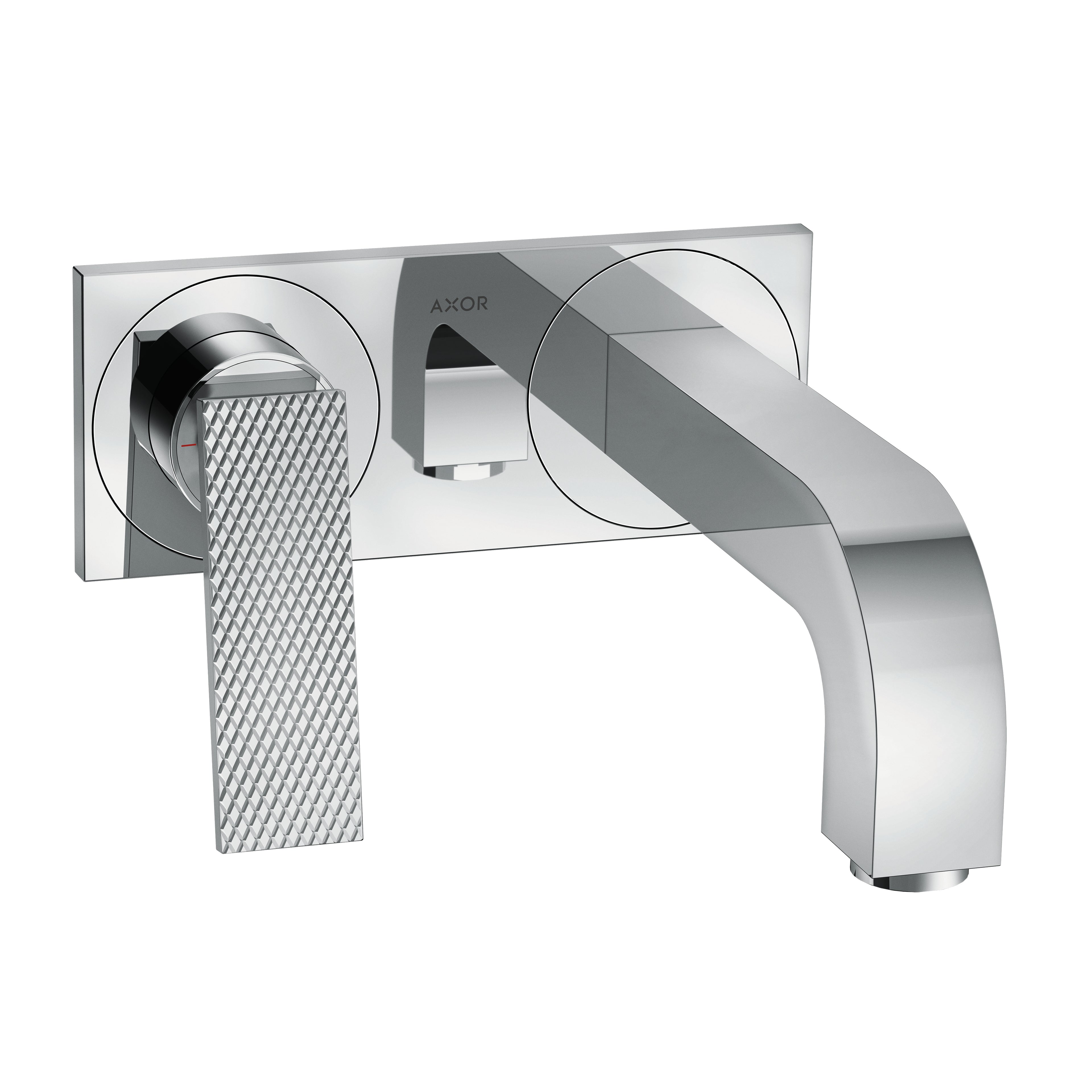 AXOR 39171001 Citterio Wall-Mounted Single-Handle Faucet Trim with Base Plate- Rhombic Cut, 1.2 GPM - Chrome
