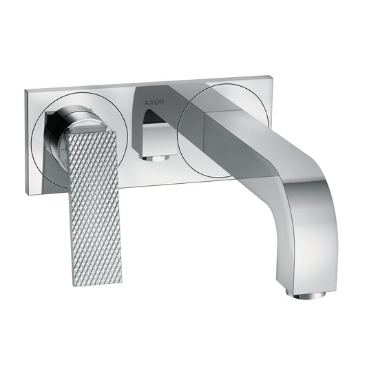 AXOR 39171001 Citterio Wall-Mounted Single-Handle Faucet Trim with Base Plate- Rhombic Cut, 1.2 GPM - Chrome