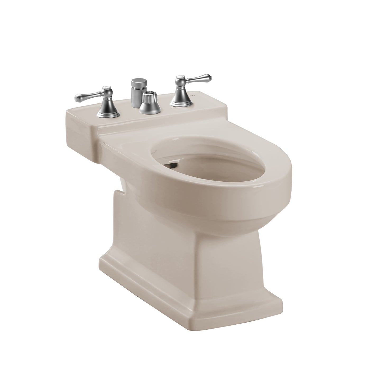 TOTO BT930B#12 Lloyd Deck Mount Vertical Spray Flushing Rim Bidet - Sedona Beige