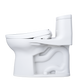 TOTO MW6344736CEFG#01 WASHLET+ Supreme II One-Piece Elongated 1.28 GPF Toilet and WASHLET+ S7A Contemporary Bidet Seat , Cotton White