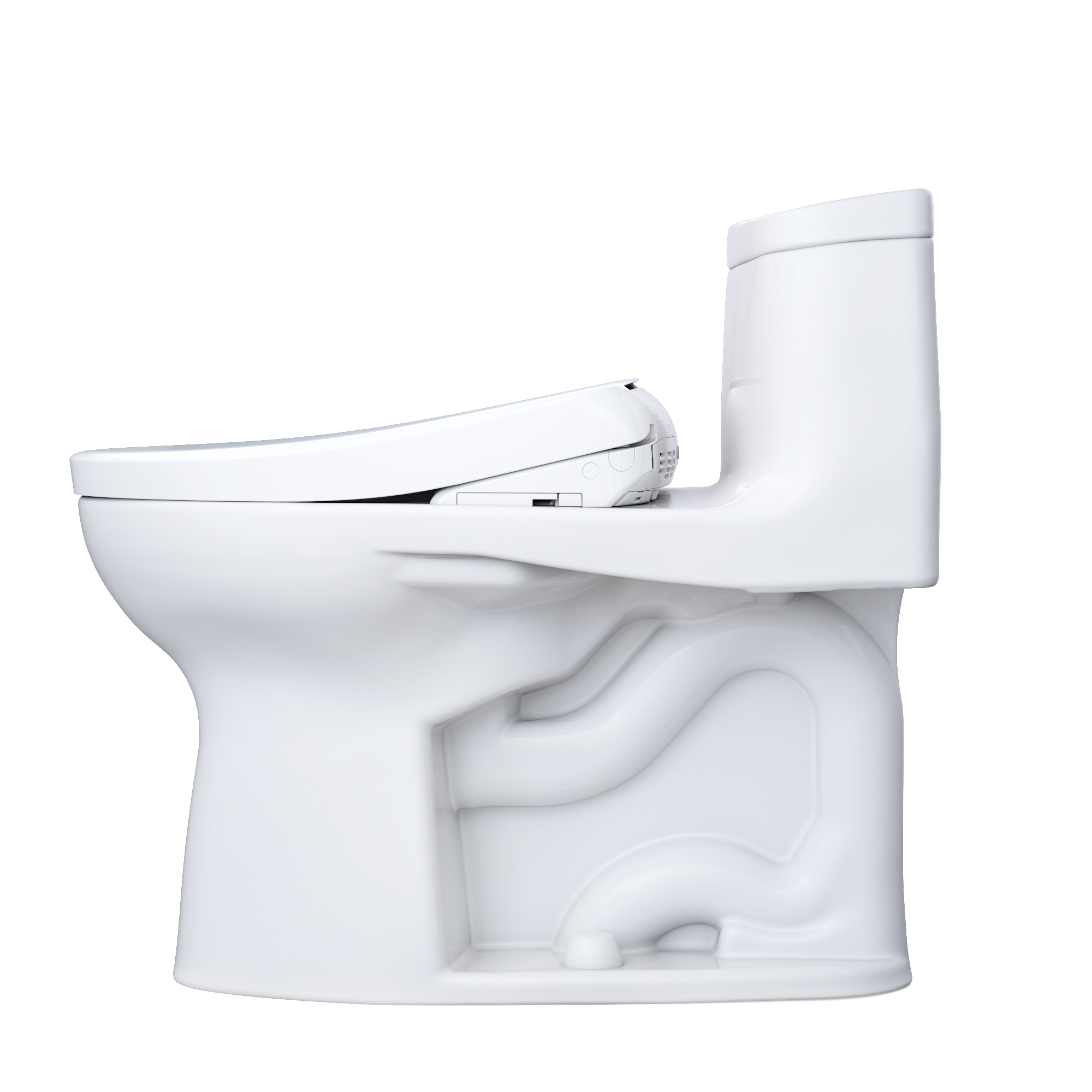 TOTO MW6344726CEFG#01 Washlet+ Supreme Ii One-Piece Elongated 1.28 Gpf Toilet And Washlet+ S7 Contemporary Bidet Seat - Cotton White