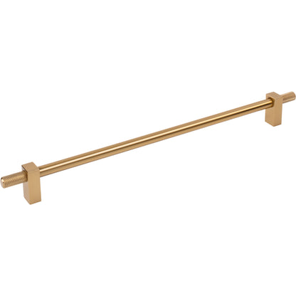 JEFFREY ALEXANDER 698-305SBZ Larkin Knurled Ends 305 mm Center-to-Center Bar Pull - Satin Bronze
