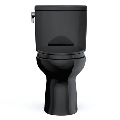 TOTO MS454124CUF#51 Drake Ii 1G Two-Piece Elongated 1.0 Gpf Universal Height Toilet With Ss124 Softclose Seat - Ebony