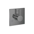 HANSGROHE 04880340 Ecostat Diverter Trim Square Trio/Quattro - Brushed Black Chrome