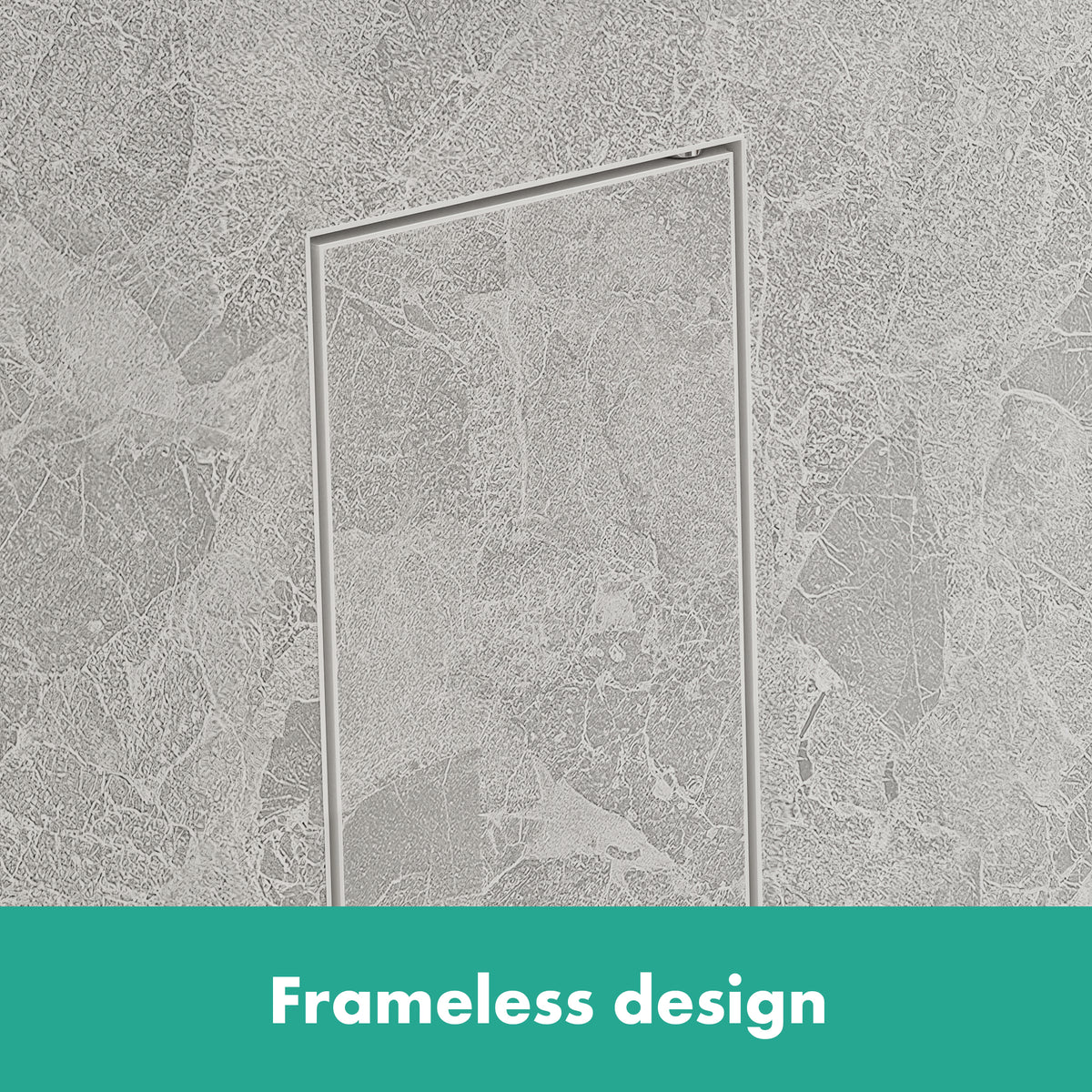 HANSGROHE 56060700 XtraStoris Rock Recessed Toilet Brush Holder with Shelf & Tileable Door - Matte White