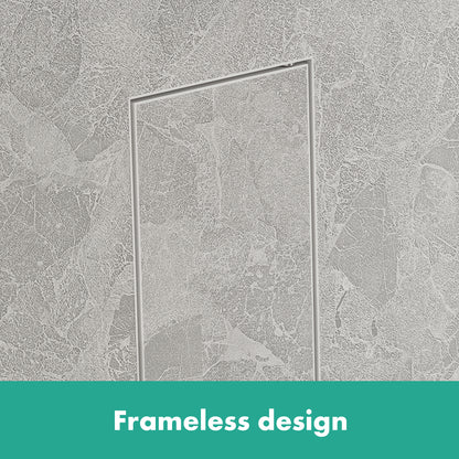 HANSGROHE 56060700 XtraStoris Rock Recessed Toilet Brush Holder with Shelf & Tileable Door - Matte White