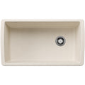 BLANCO 443071 Diamond Diamond SILGRANIT 33" Super Single Undermount Kitchen Sink - Soft White in Soft White