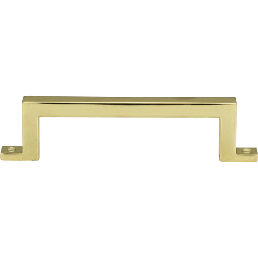 ATLAS 385-PB Campaign 3 3/4" Center to Center Bar Pull - Polished Brass