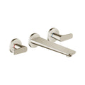 AXOR 49482831 Citterio C 3-Hole Wall-Mounted Tub Filler - Polished Nickel