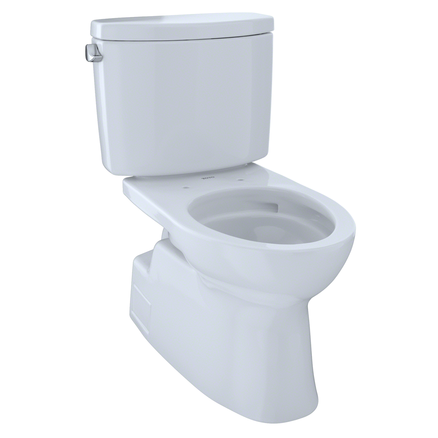 TOTO CST474CEFG#01 Vespin II Two-Piece Elongated 1.28 GPF Universal Height Skirted Design Toilet with CEFIONTECT , Cotton White